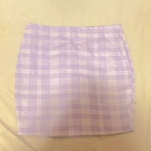 Light blue, plaid, skirt, pencil skirt
